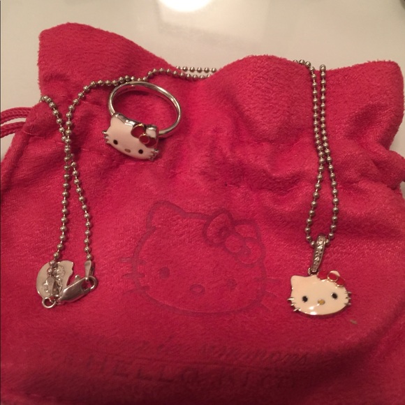 18k Hello Kitty Kimora Lee Simmons necklace set - Picture 4 of 8